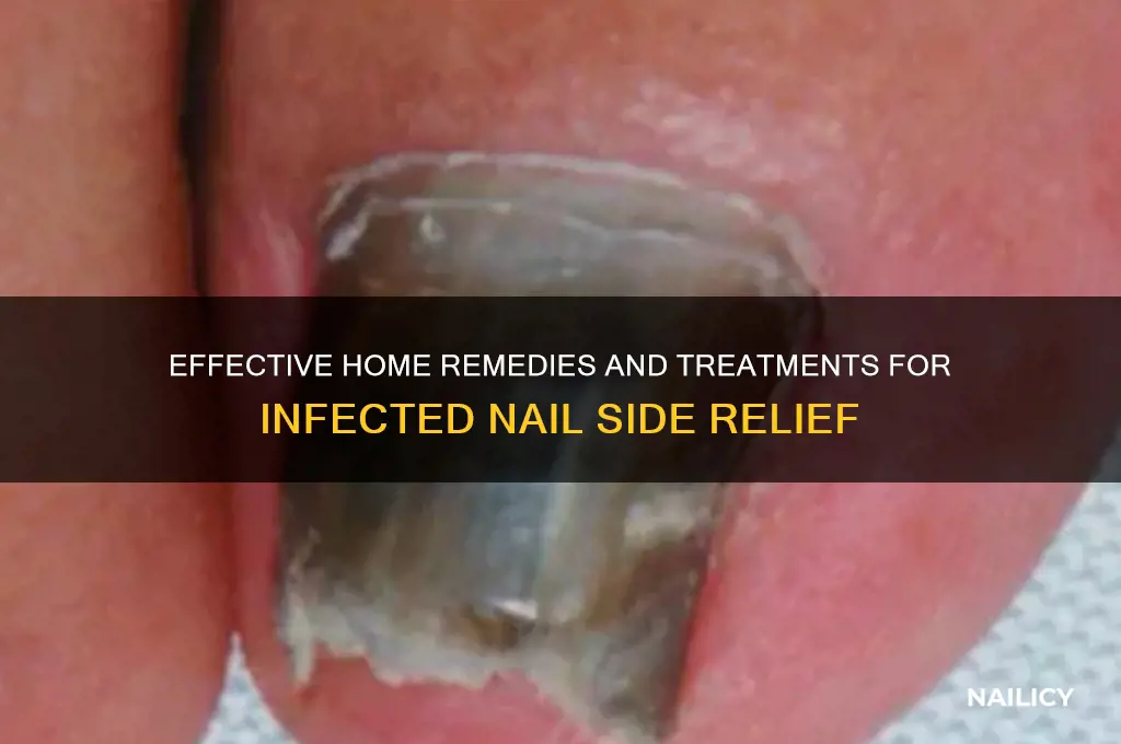 how to treat infected side of nail