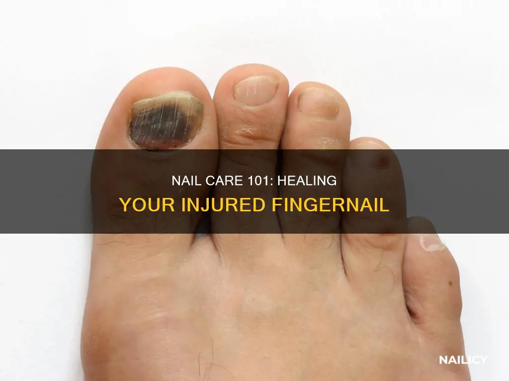 how to treat injured finger nail