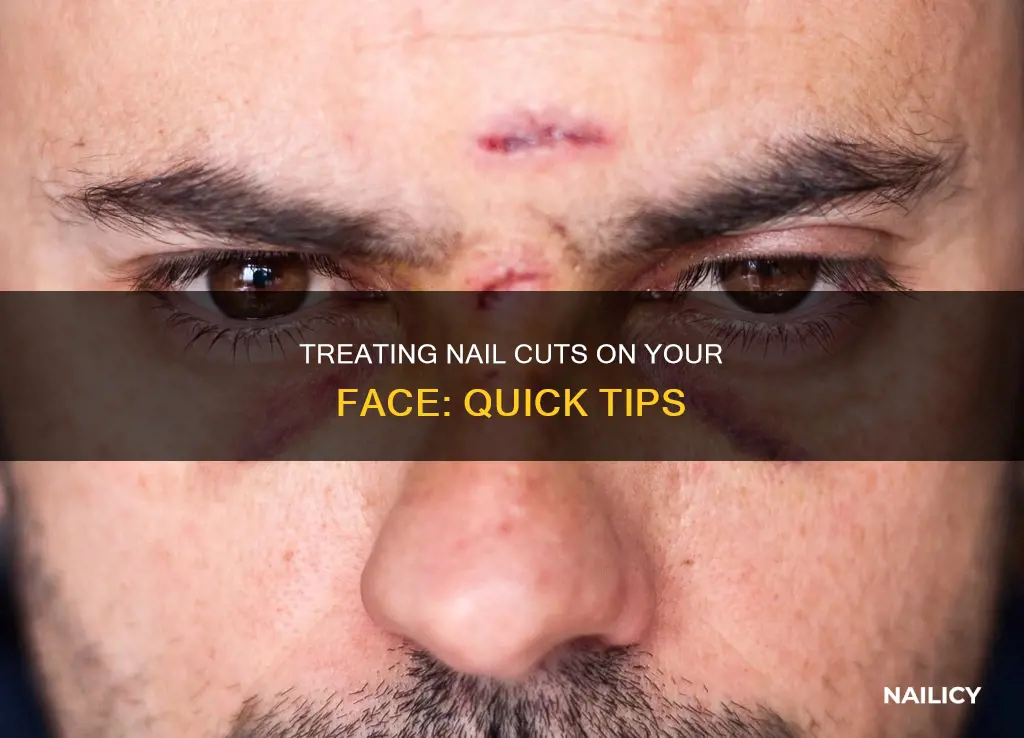 how to treat nail cut on face