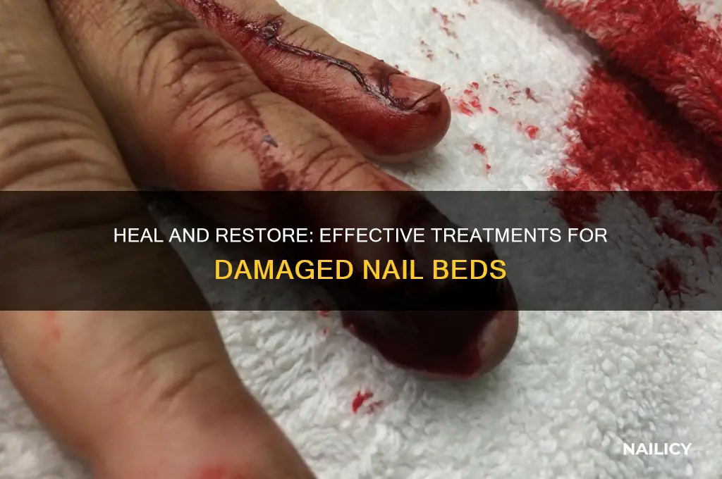 how to treat nail damgaed nail beds