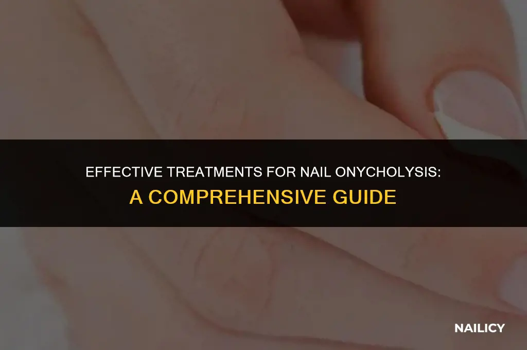 how to treat nail onycholysis