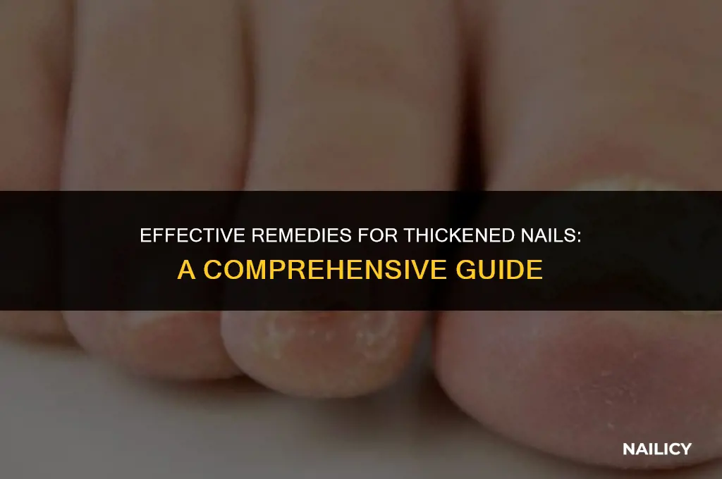 how to treat nail thickening