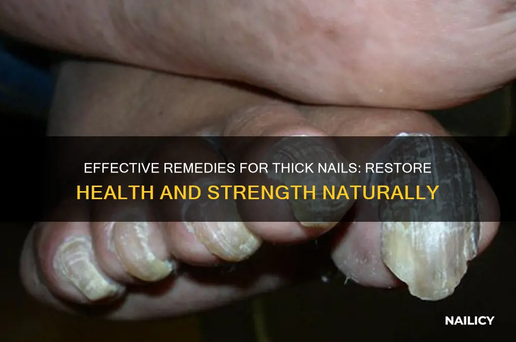 how to treat nails that are thick