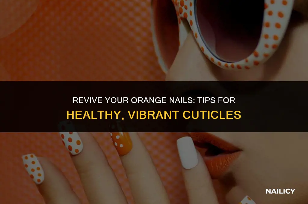 how to treat orange nails