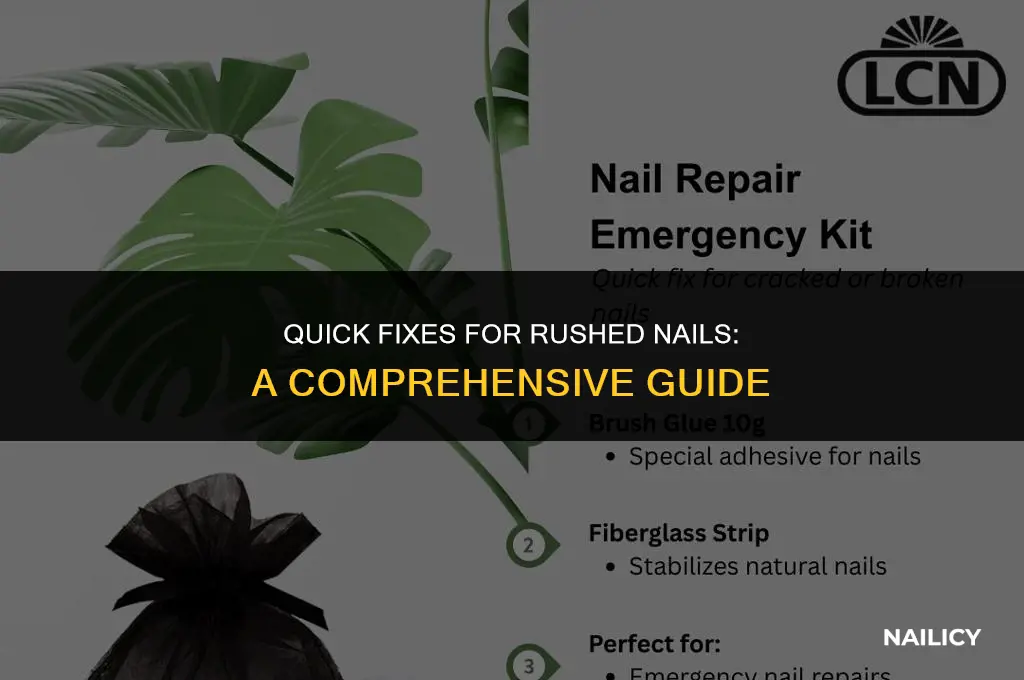 how to treat rushed nail