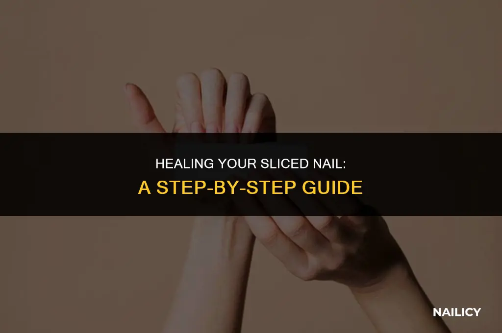 how to treat sliced nail