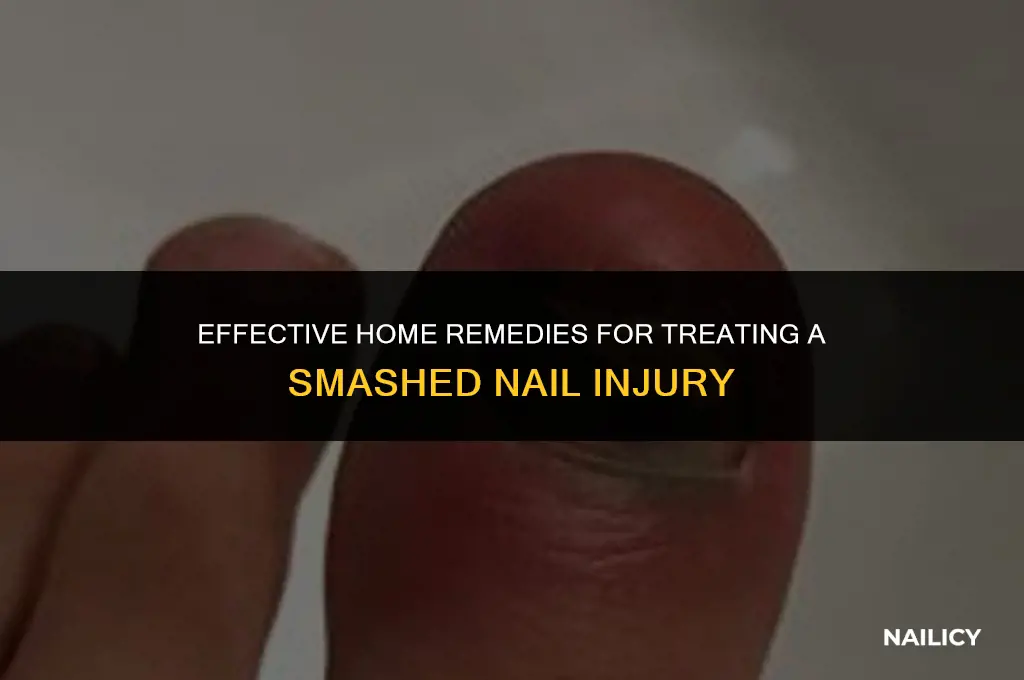 how to treat smashed nail