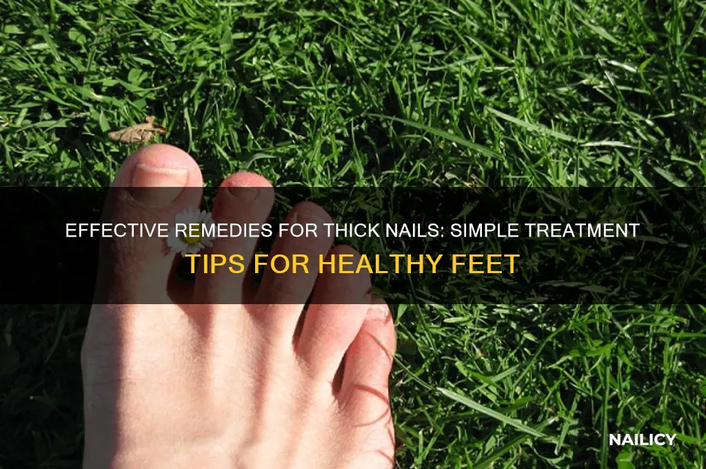 how to treat thick nails