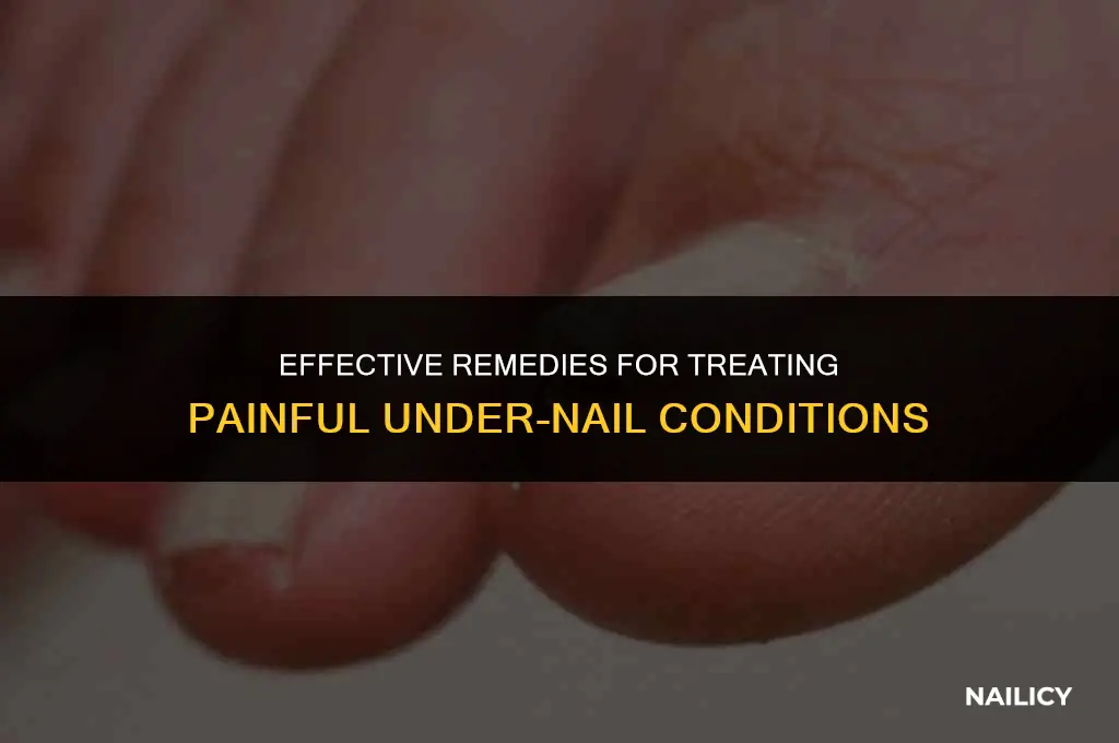 how to treat under nail