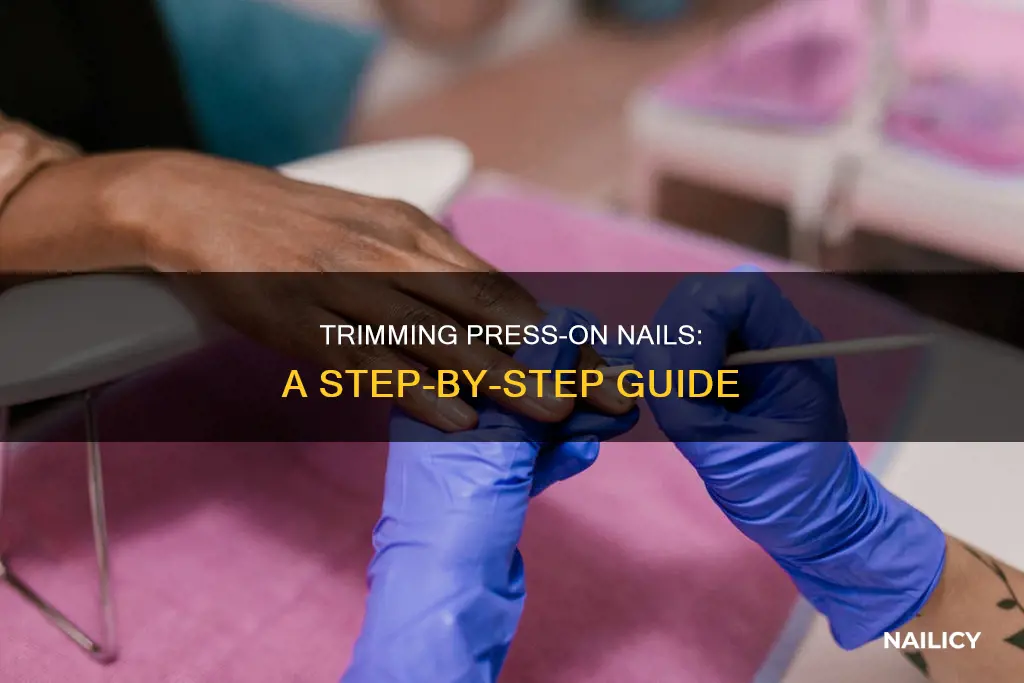 how to trim a press on nail