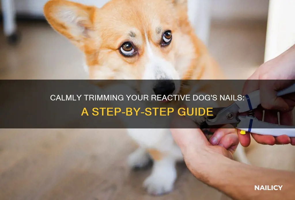 how to trim a reactive dogs nails