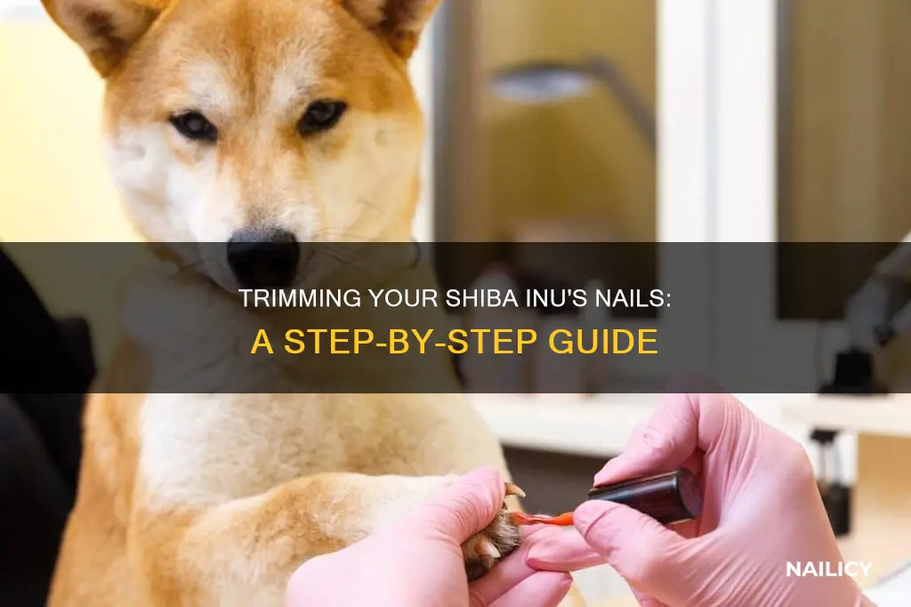 how to trim a shiba inu nails