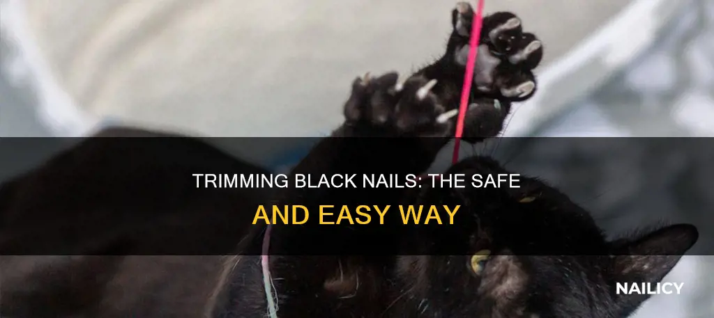 how to trim black nail