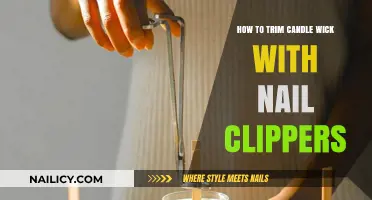 Trimming Candle Wicks: Nail Clippers to the Rescue