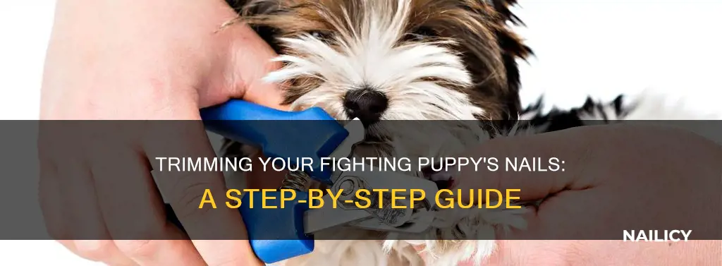 how to trim fighting puppies nails
