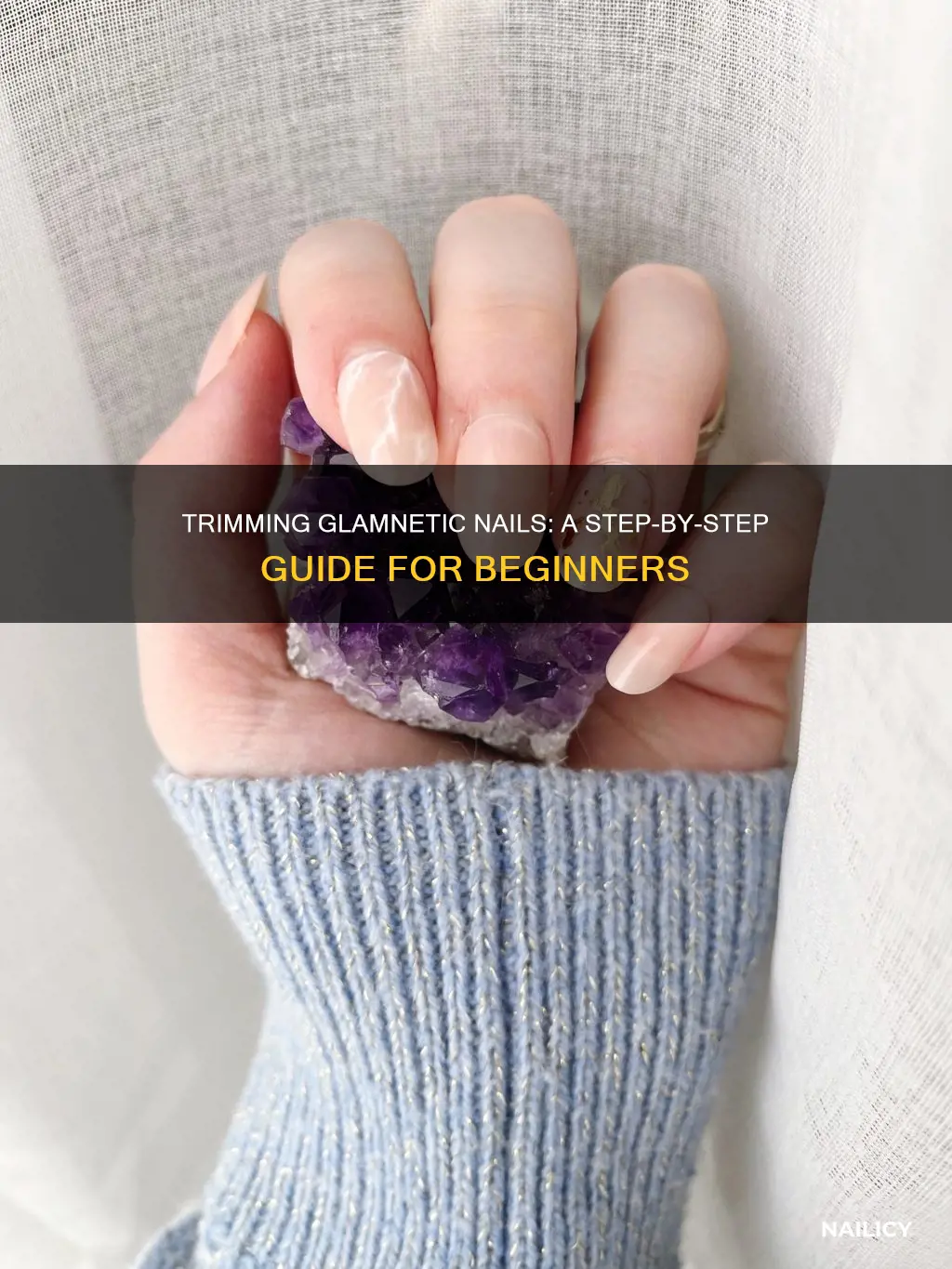 how to trim glamnetic nails