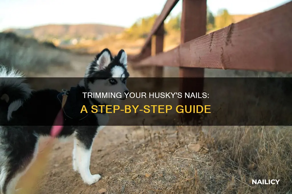 how to trim husky nails
