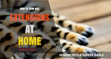 Trimming Nail Extensions: DIY Home Care and Tips