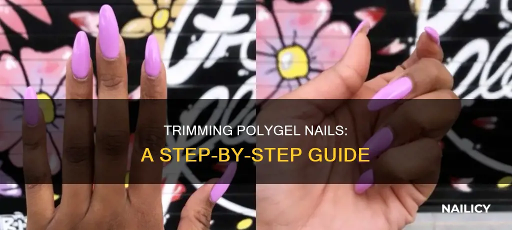 how to trim polygel nails