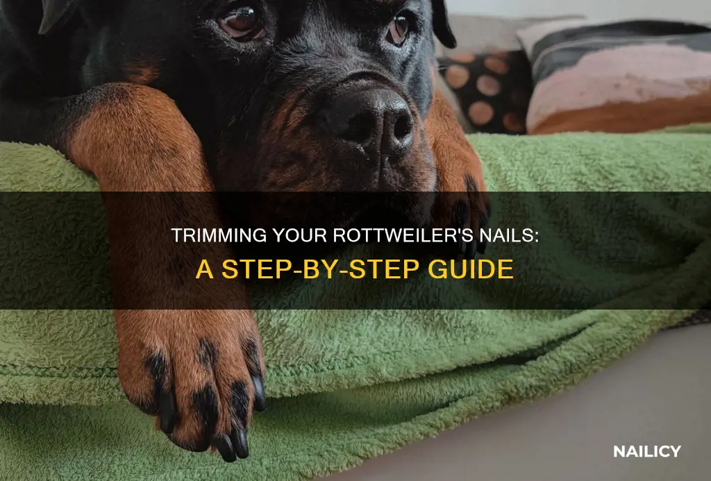 how to trim rottweiler nails