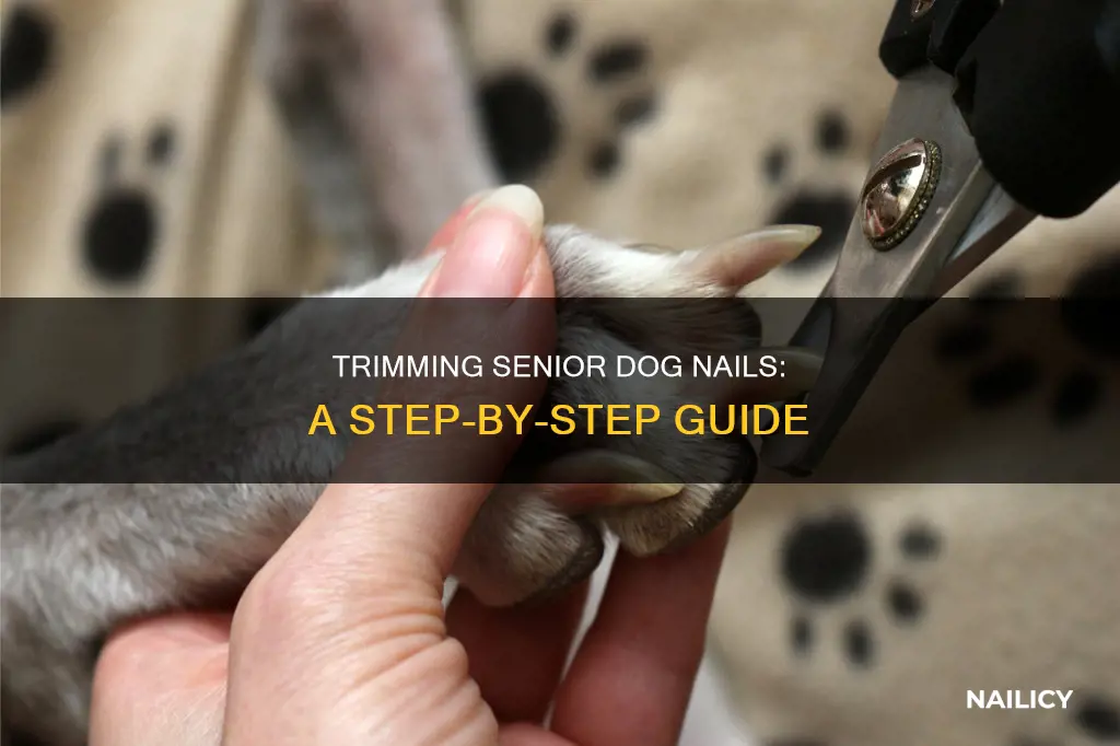 how to trim senior dog nails
