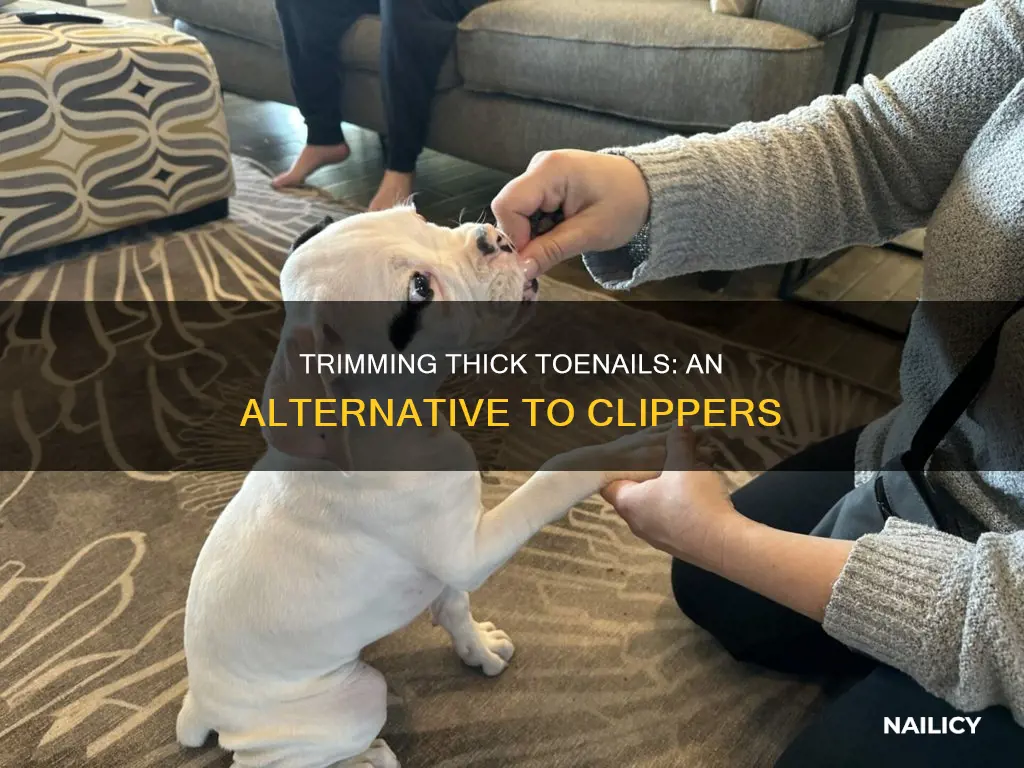 how to trim toe nails too thick for clippers