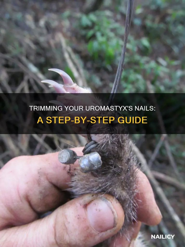 how to trim uromastyx nails