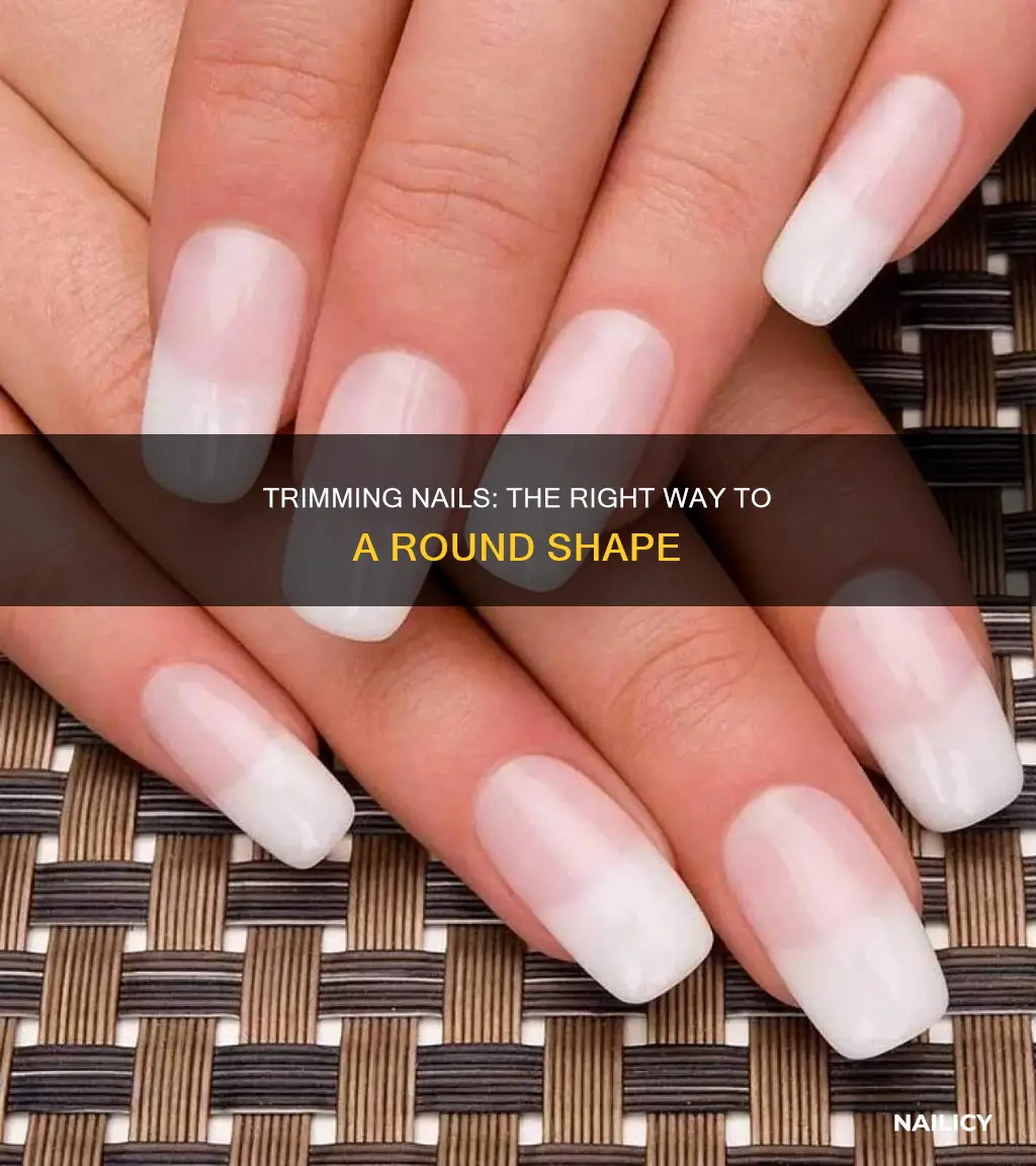 how to trim your nails round