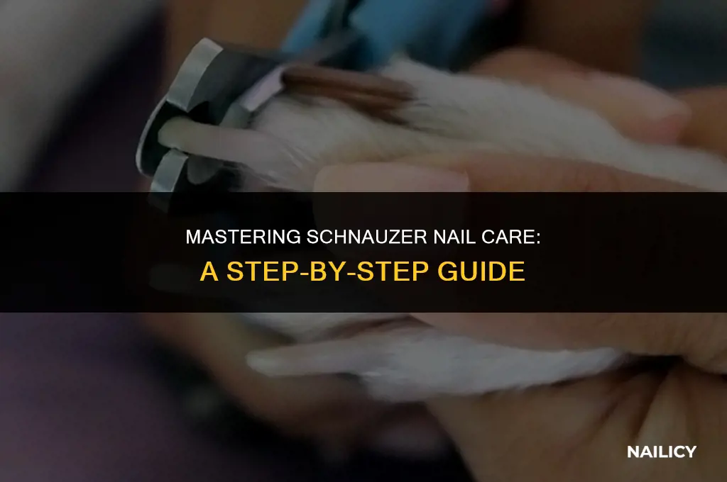 how to trin schnauzer nails
