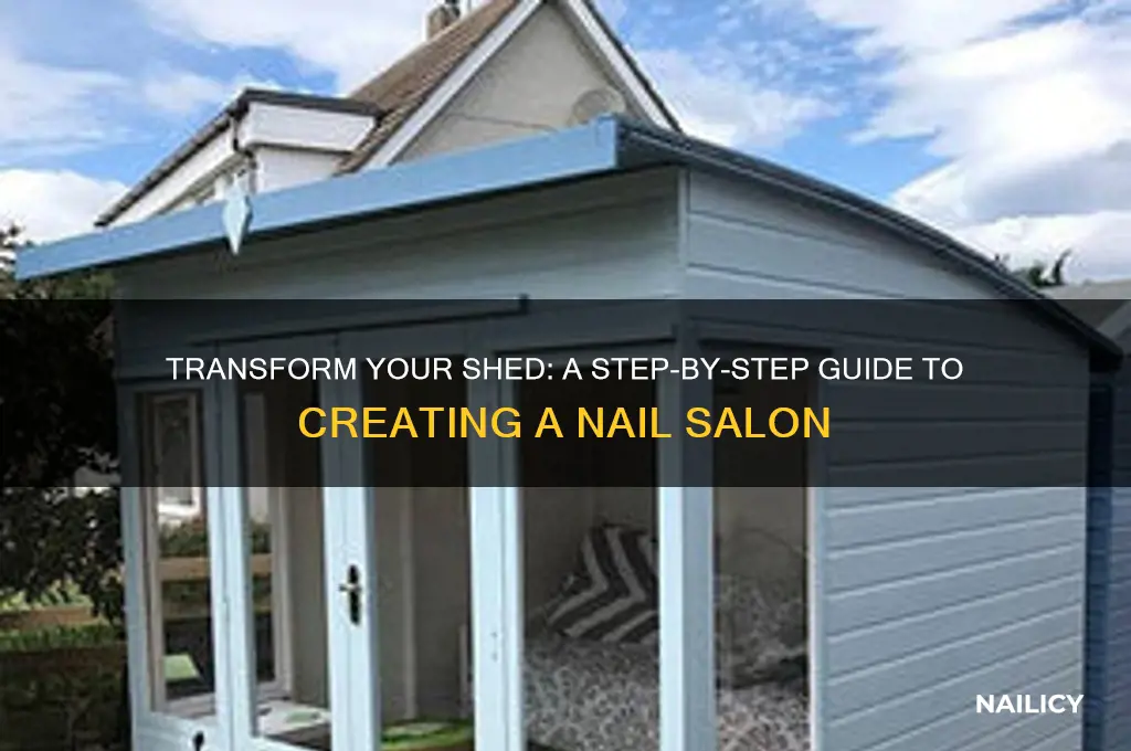 how to turn a shed into a nail salon