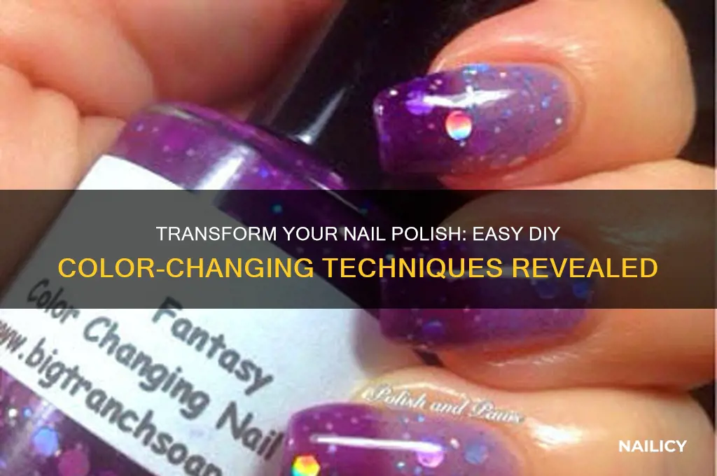 how to turn nail polish into a different color