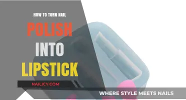 DIY Lipstick Hack: Transforming Nail Polish into Lip Color Safely