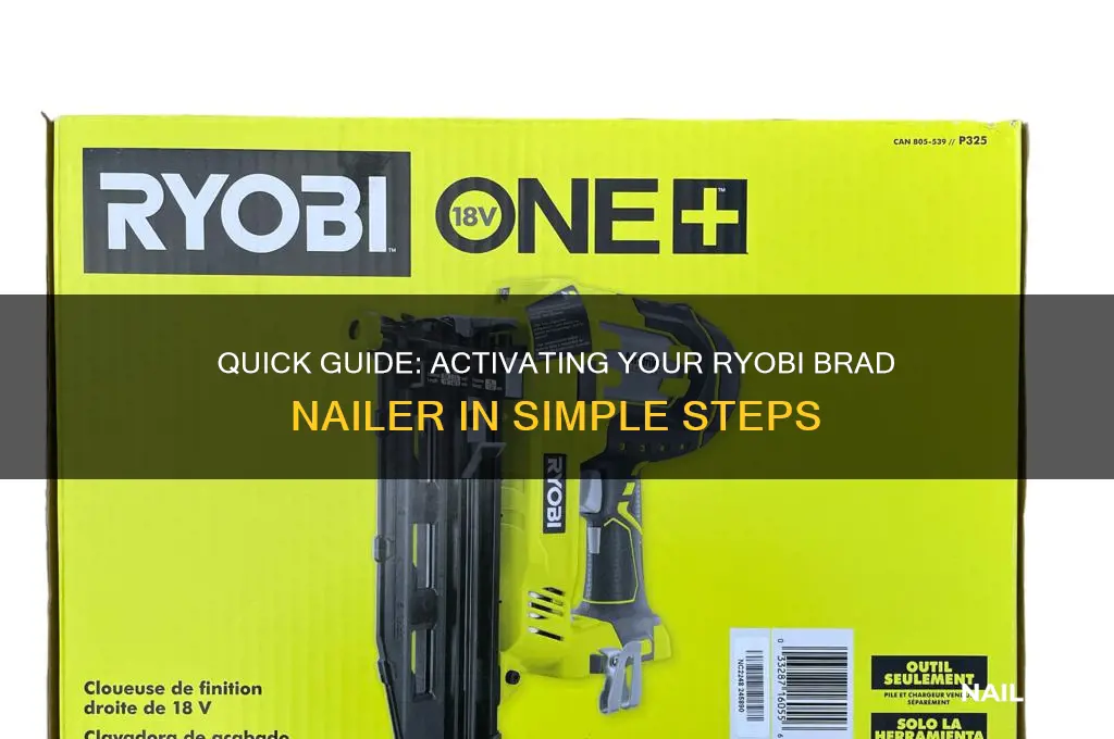 how to turn on ryobi brad nailer
