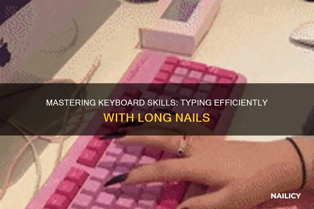 how to type with nails