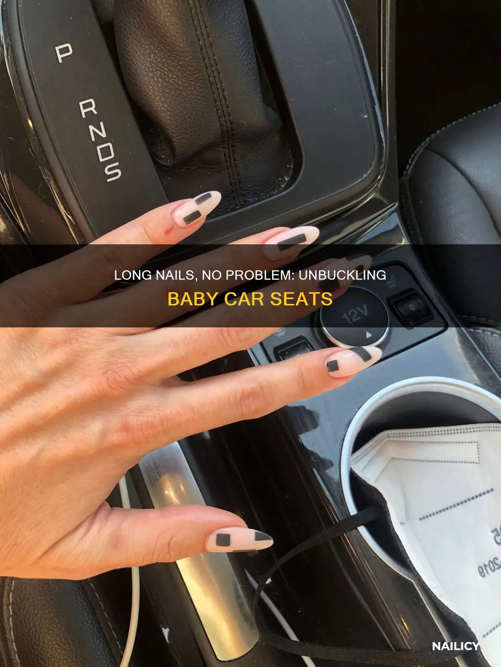 how to unbuckle a baby car seat with long nails