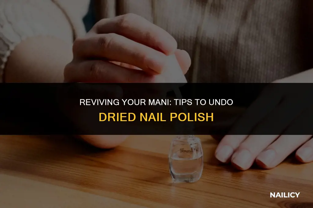 how to undry nail varnish