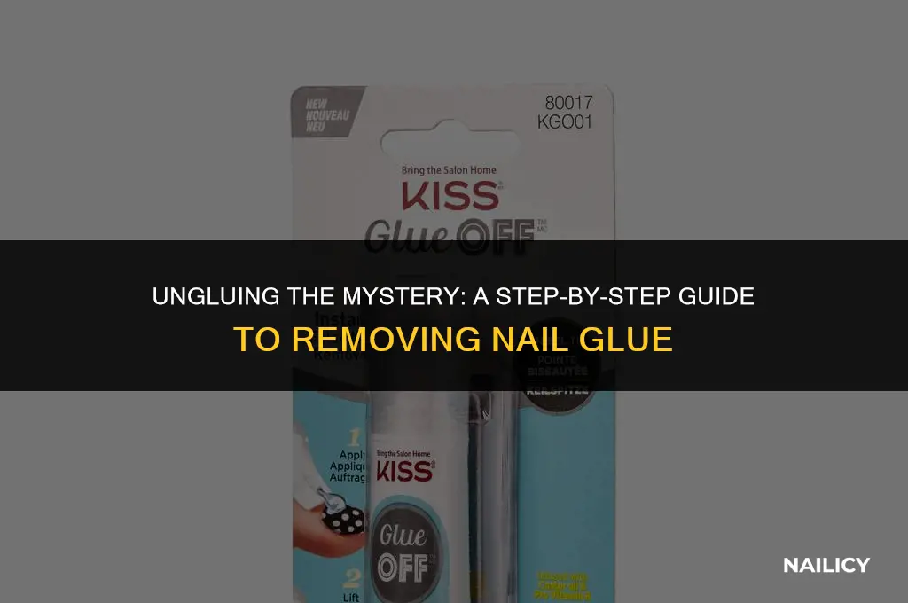 how to unglue nail glue
