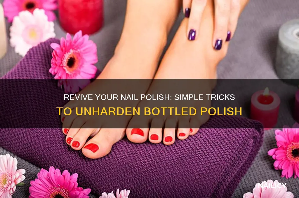 how to unharden nail polish in the bottle