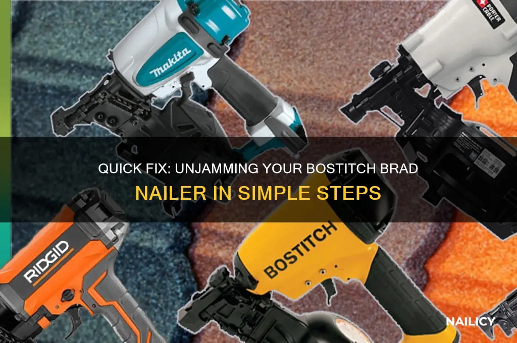 how to unjam a bostitch brad nailer