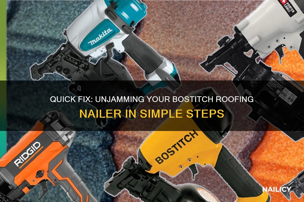 how to unjam a bostitch roofing nailer