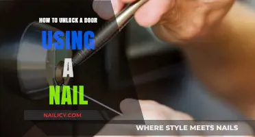 Easy Door Unlocking: The Nail Method Explained