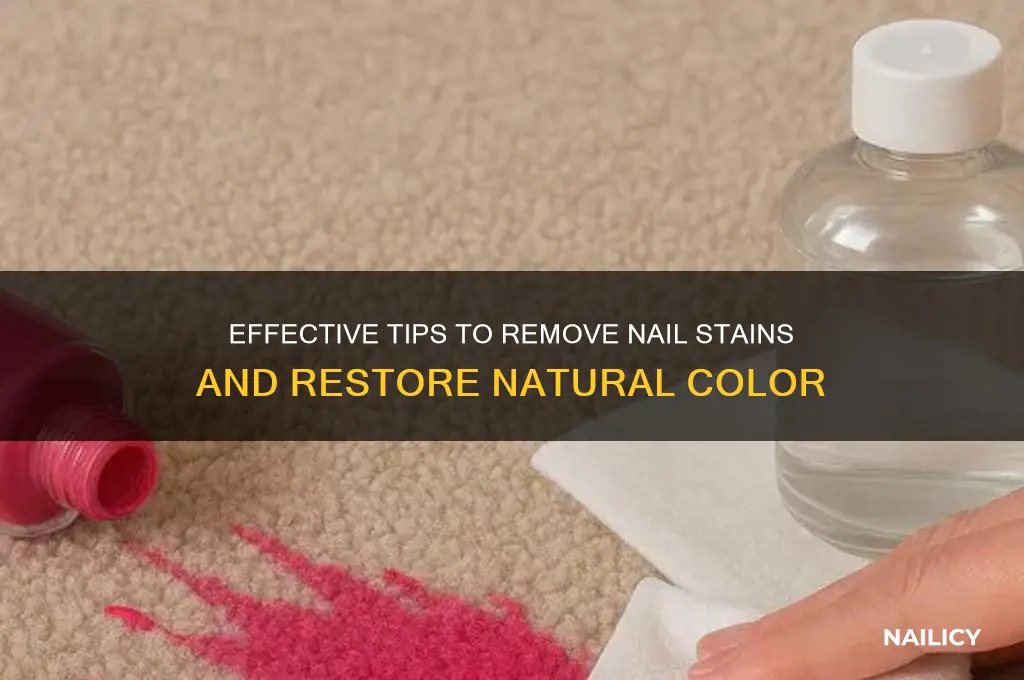 how to unstain nails