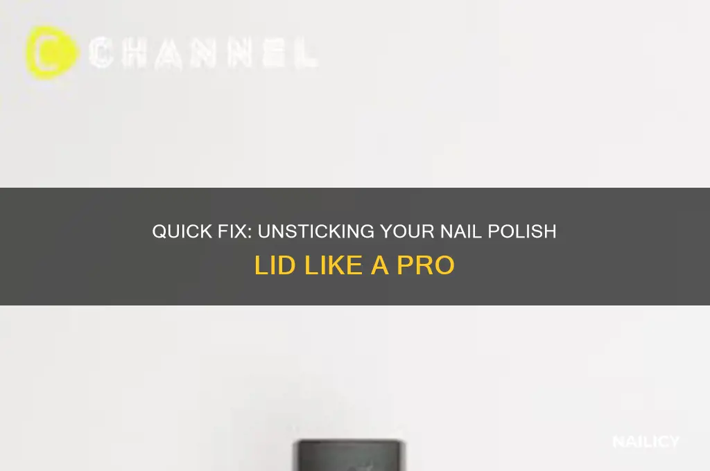 how to unstick nail polish lid