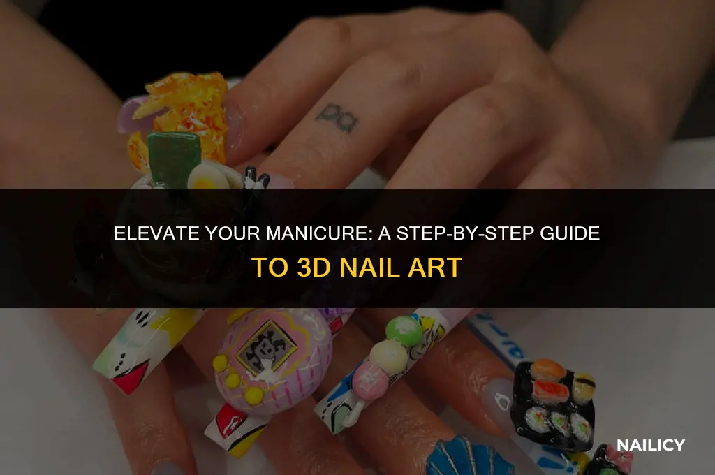 how to use 3d nail art