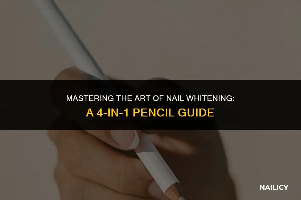how to use 4 in 1 nail white pencel