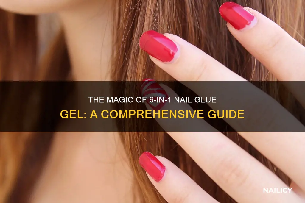 how to use 6 in 1 nail glue gel