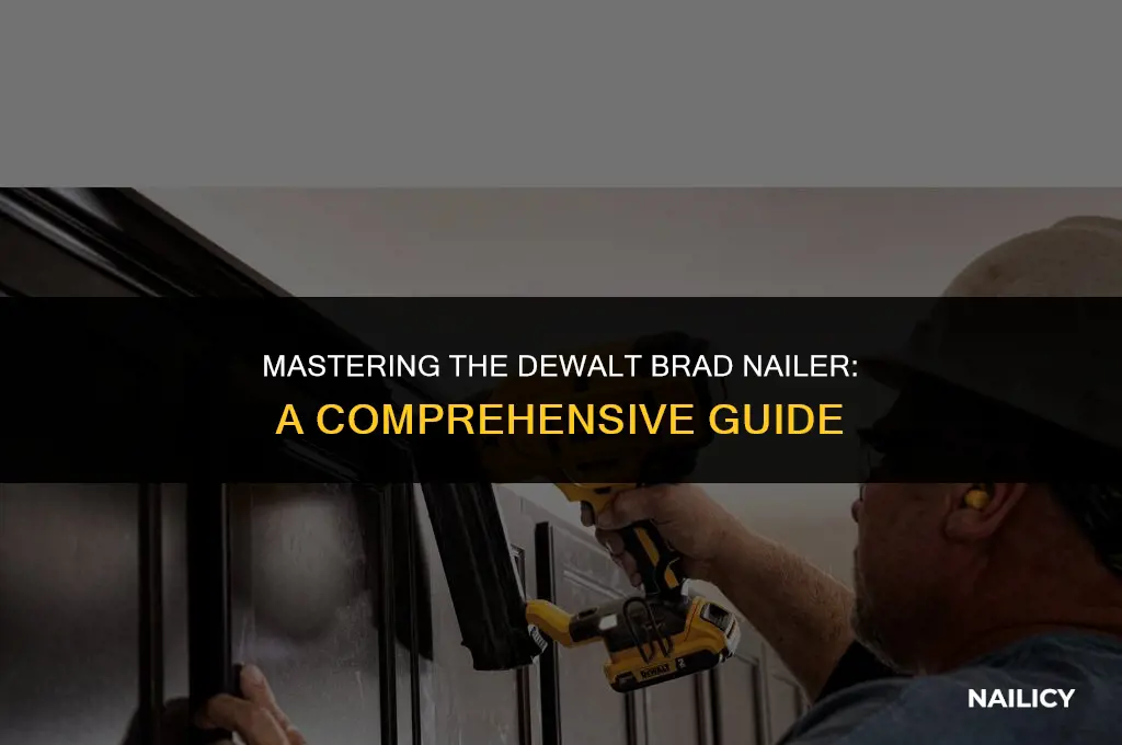 how to use a dewalt brad nailer