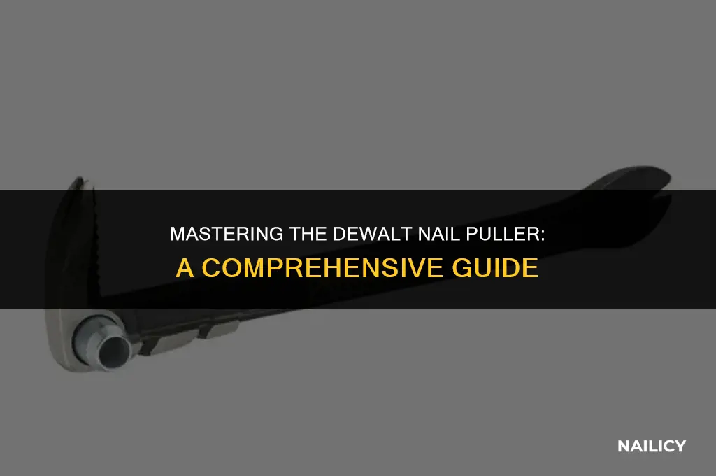 how to use a dewalt nail puller