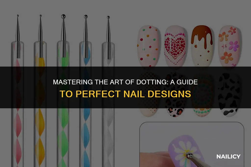 how to use a dotting pen on nails