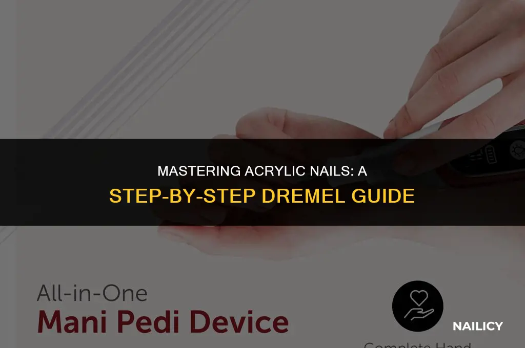 how to use a dremel for acrylic nails